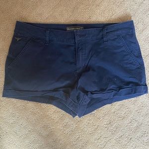 NAVY A&F KHAKI SHORTS
